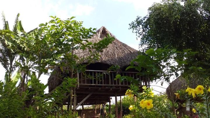 Villa Sunny Field Eco Stilt House à Cat Tien Extérieur photo